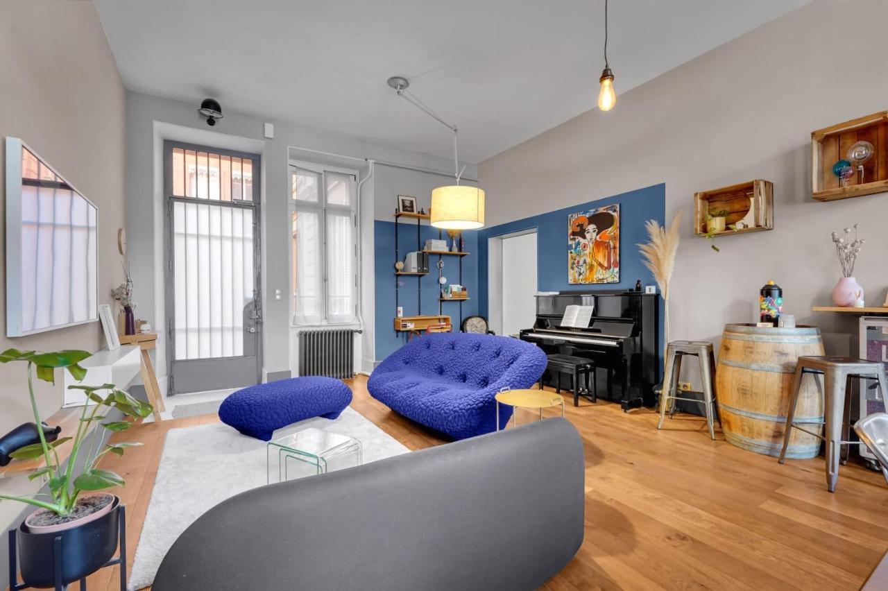 Bleu Du Maine - Elegant T3 Avec Terrasse Apartment Toulouse Luaran gambar